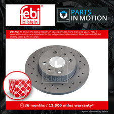 Image of 2x Brake Discs Pair Solid Rear 240mm 107724 Febi Set 51885456 5741447 Quality