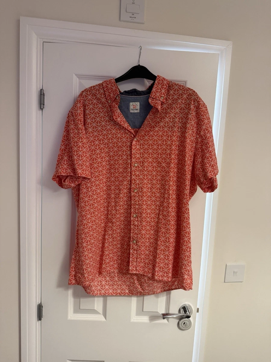 T-shirt Homme Next Bleu Floral Hawaïen Taille XL - Coton Léger