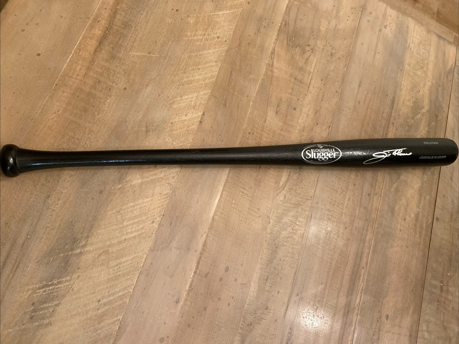 Jim Thome Autographed Signed Cleveland Guardians Louisville Slugger Full Size Wooden Bat. MLB Hall of Fame. JSA 