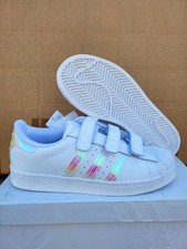 Infant Girls Adidas Superstar Snap on Trainers Junior