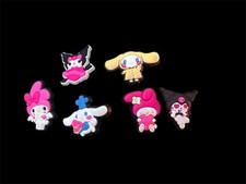 Croc Shoe Cute Girl Kuromi Hello Kitty Jibbitz Charms Lot of 6 Never Used