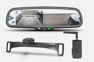 IMirror Built-in 2.4G Witeless Receiver 4.3 Car Review Mirror And Car Monitor 