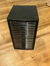 Quicdisc  - Sliding Black Plastic 15 CD Storage Video Game PC Cases Audiophile