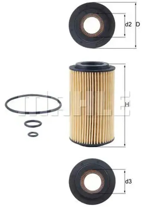 Mahle OX 153D3 Oil Filter - Image 28