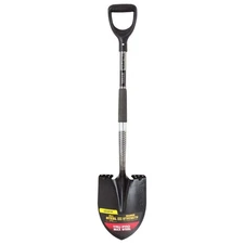 40 in. Steel Round Digging Shovel with D-Grip Steel Handle Garden Hand Tool