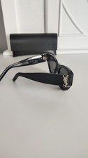 Women's SAINT LAURENT YSL SL M94 002 Silver Logo Sunglasses