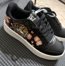 Women  s Ed Hardy Court-T Shoe-Black/Multi