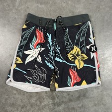 Hurley Boardshorts Youth 22 Multicolored Floral Beach Surf Preowned
