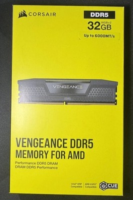 Corsair Vengeance 32GB DDR5 6000MHz CL30 CMK32GX5M2B6000Z30 RAM AMD EXPO Intel X