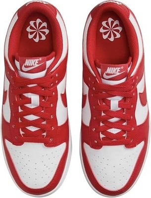 Women's Nike Dunk Low Next Nature White/University Red-Wht (DD1873 116) Size 7.5