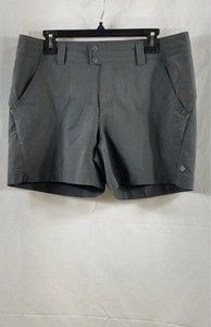 Columbia Women's Gray Hiking Athletic Shorts Performance Technical Sz 12