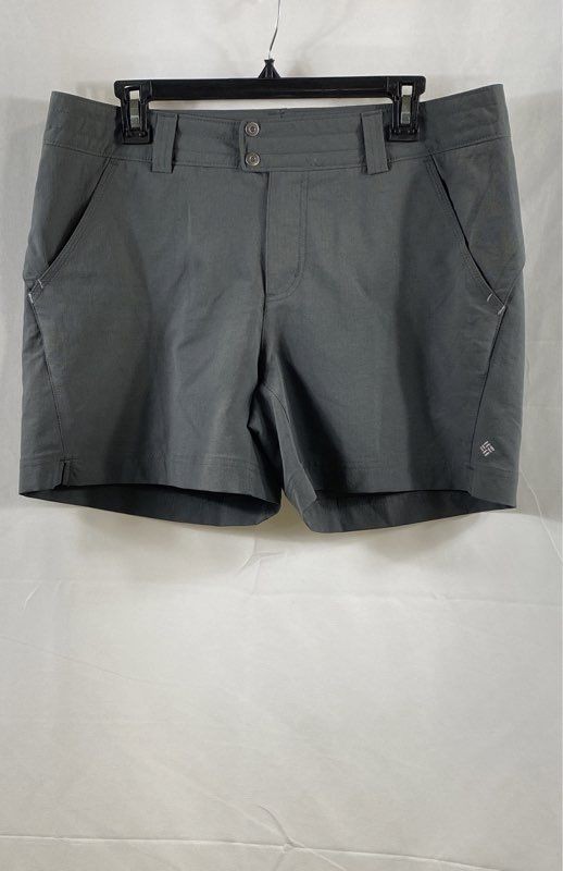 Columbia Women's Gray Hiking Athletic Shorts Performance Technical Sz 12