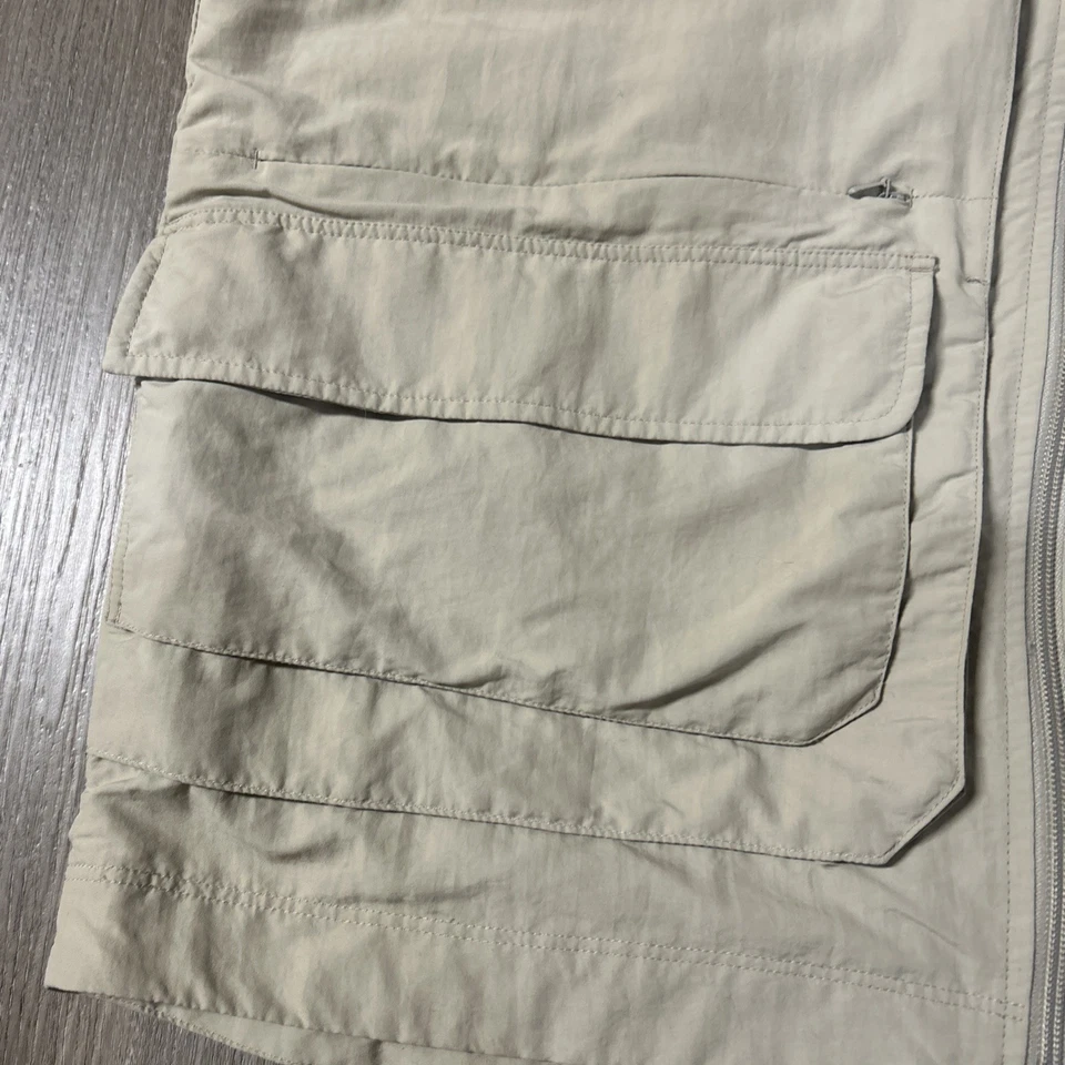 Royal Robbins Travel Vest XL Beige Multi Pocket Safari Outdoor Fishing Hiking - Image 2 of 4