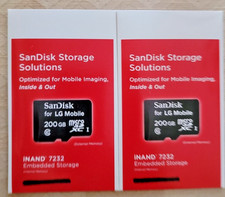 SanDisk ULTRA 200GB MICRO SDXC MEMORY CARD -2 Pack: NEW UNOPENED PACKAGING