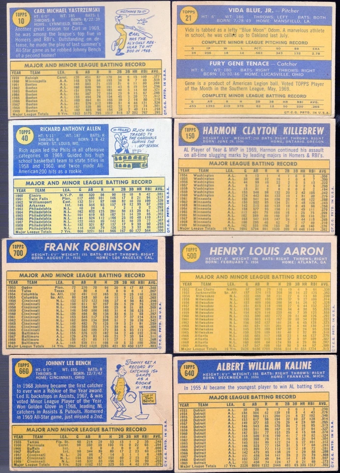 1970 Topps Starter Set (600/720) 1 Graded! Aaron, Bench, Mays, Banks Clemente 🔥 - Image 2 of 4