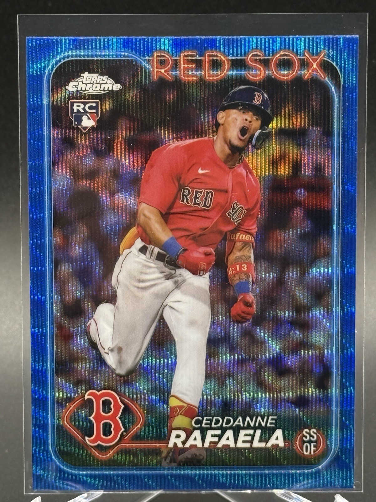2024 Topps Chrome CEDDANNE RAFAELA Blue Wave Refractor /75 #118