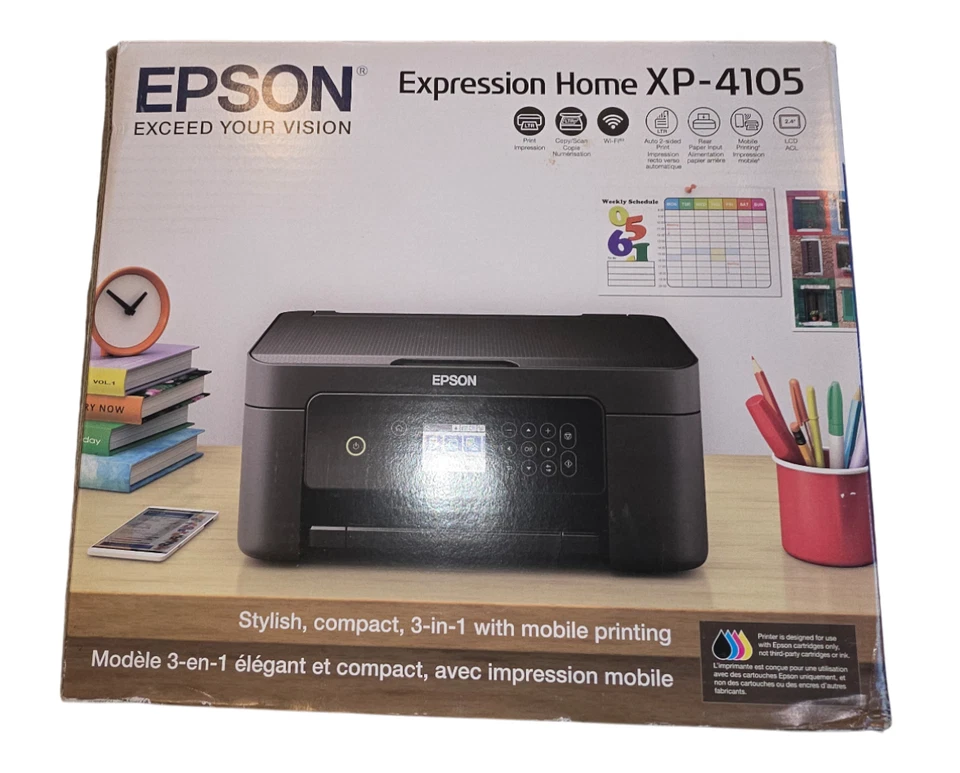 Epson Expression Home XP-4105 All-In-One Inkjet Printer - Image 3 of 4