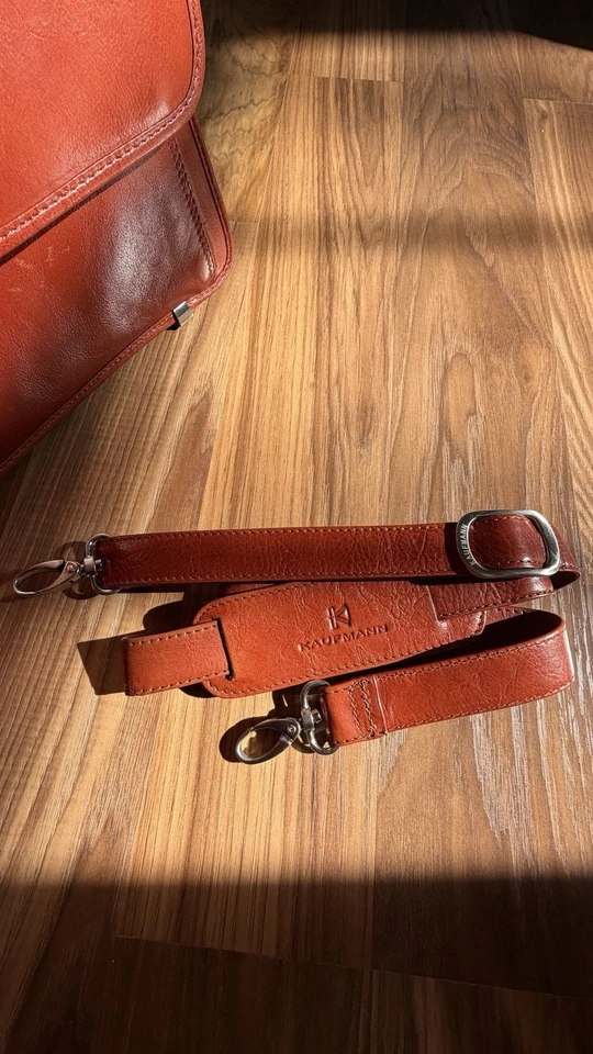 KOFMANN Marrón 100% Cuero Maletín Portátil Bolsa de Documentos Foto 2 de 4