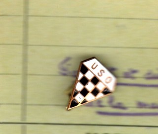 Insigne de l'U S Ollioulaise édité en 1948