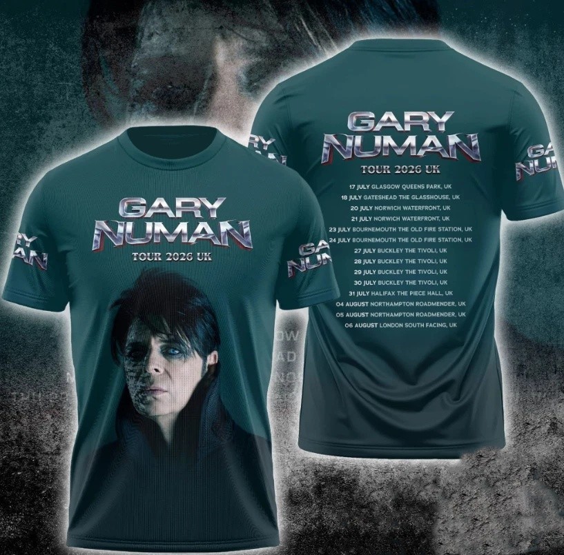 Gary Numan Tour 2026 UK AOP 3D T-Shirt Full Size BL2486 | eBay