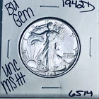 1942 D BU GEM LIBERTY WALKING SILVER HALF UNC MS+++ U.S. MINT RARE COIN 6514