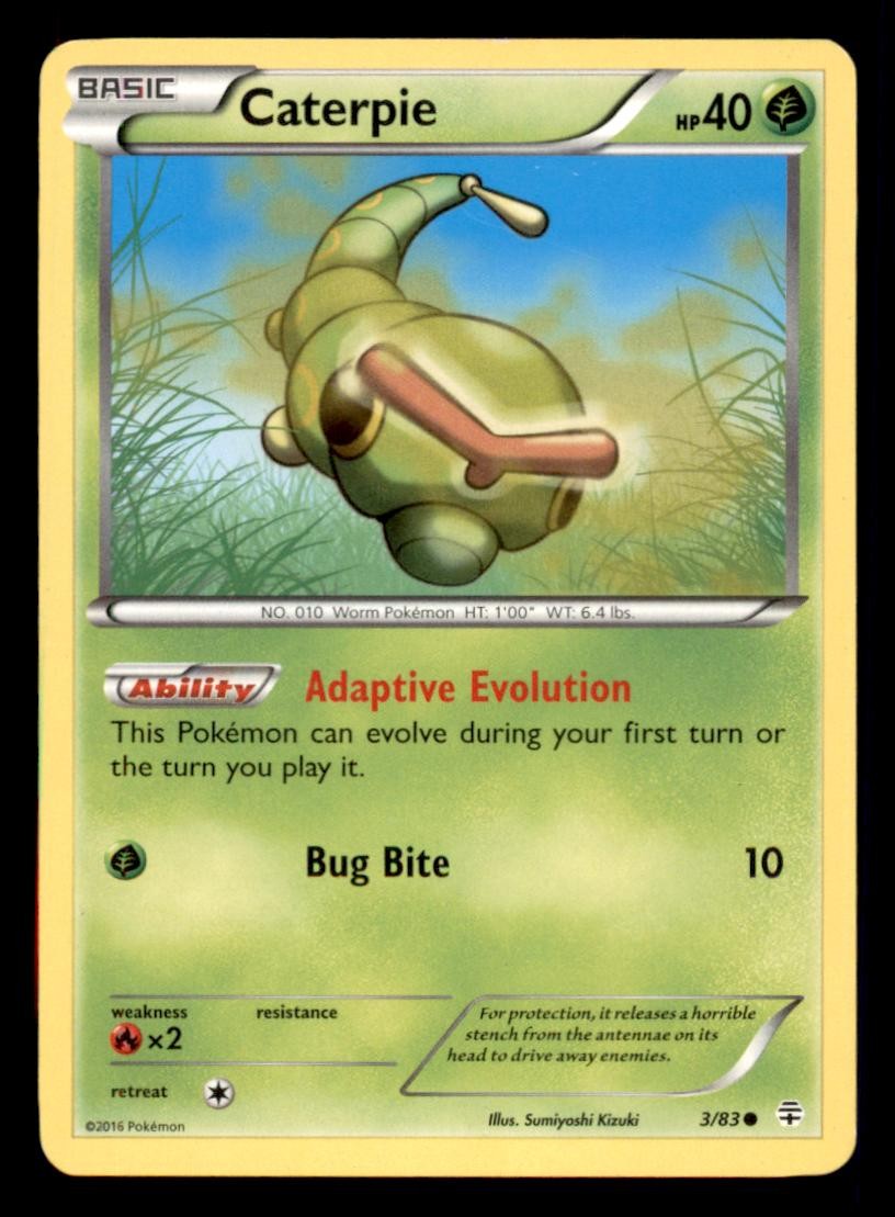 Caterpie 3/83 Generations Pokemon LP