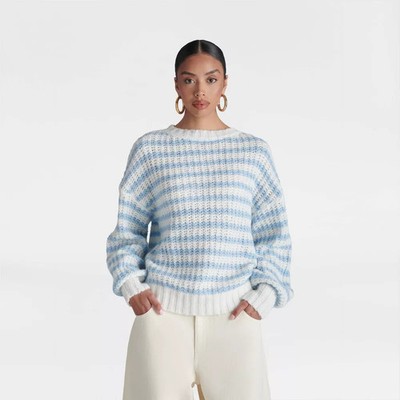 KBB by KAHLANA Women's 'The Oversized Drop Shoulder Crewneck Pullover Sweater' -
