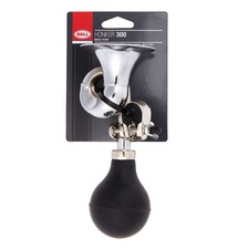 Bell Sports Honker 300 Silver/Black Steel Bugle Horn 3 L x 9-13/16 H x 4 W in.