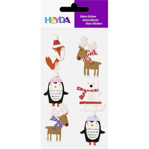 Heyda Layered Stickers - Christmas Animals