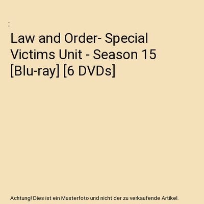 Law and Order- Special Victims Unit - Season 15 [Blu-ray] [6 DVDs]
