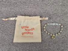 BEADED BRACLET WITH DRAWSTRING POUCH - LITTLE WORDS PROJECT - BELIEVE - PS2916