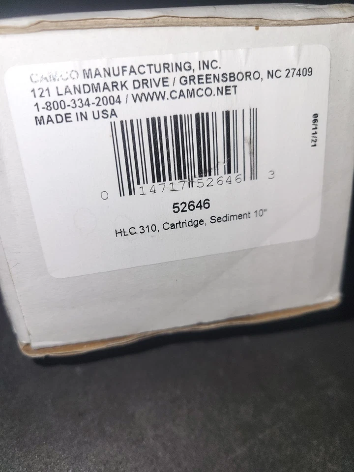 CARTUCHO FILTRO HIDRO 310, SEDIMENTOS 10" Foto 2 de 2