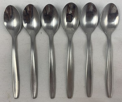 Gero Zilmeta 512 Foxtrot 6x Coffee Spoons Teaspoons 11cm Vintage 1970s Cutlery