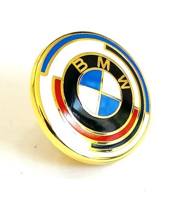 BMW 50th Anniversary Golden Logo Badge Car Lapel Pin