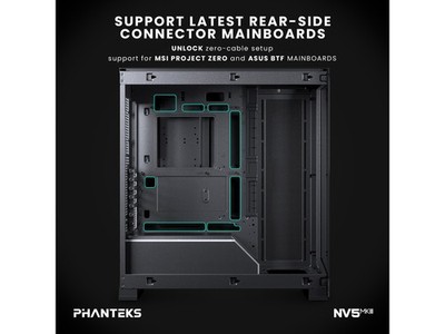 NV5 MK2, Showcase Mid-Tower Chassis, Rear-Connect MB Support, Phanteks