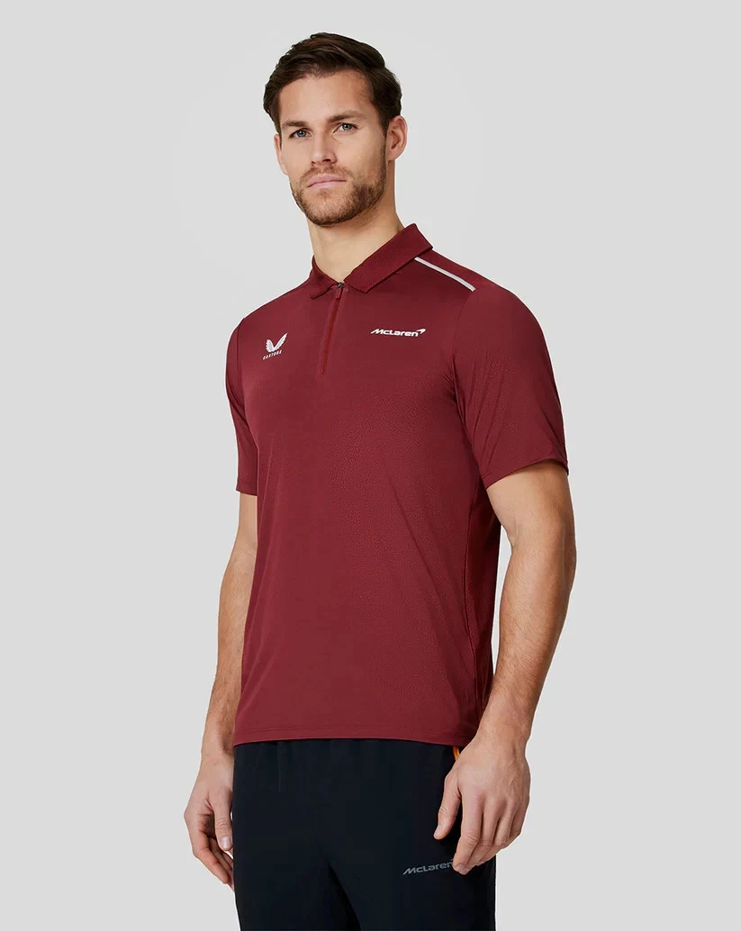 McLaren Performance Training Official Polo Shirt Mens - Port - BNWT