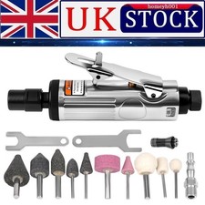 15pcs MINI 1/4" AIR DIE GRINDER SET Workshop Garage DIY TOLL