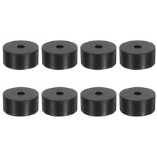 8Pcs Round Rubber Washers 1-5/8" OD 3/8" ID 3/4" Thick Flat Spacer