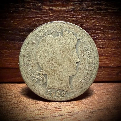 1909 S Barber Dime G - Good Condition KEY DATE!! Super Low Mintage!! 90% Silver!