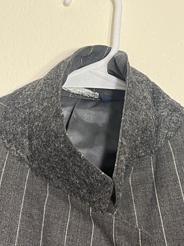 Vtg Polo Ralph Lauren Gray Wool Chalk Stripe 44 R 38x30 Suit USA Blazer Pants - Picture 23 of 23