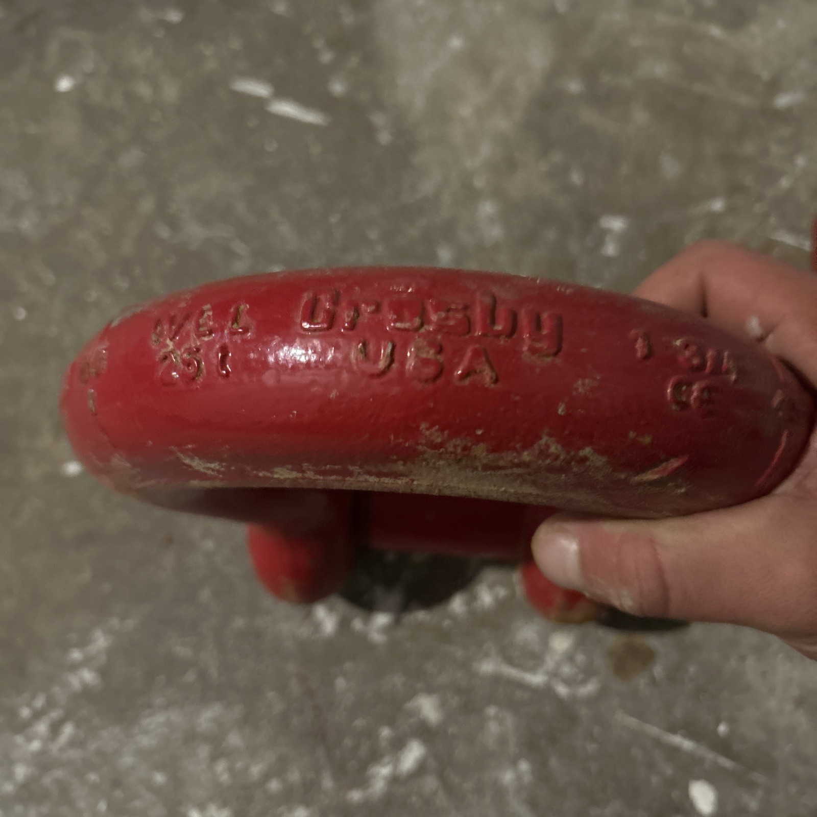 Crosby 1-3/4” 25 ton shackle