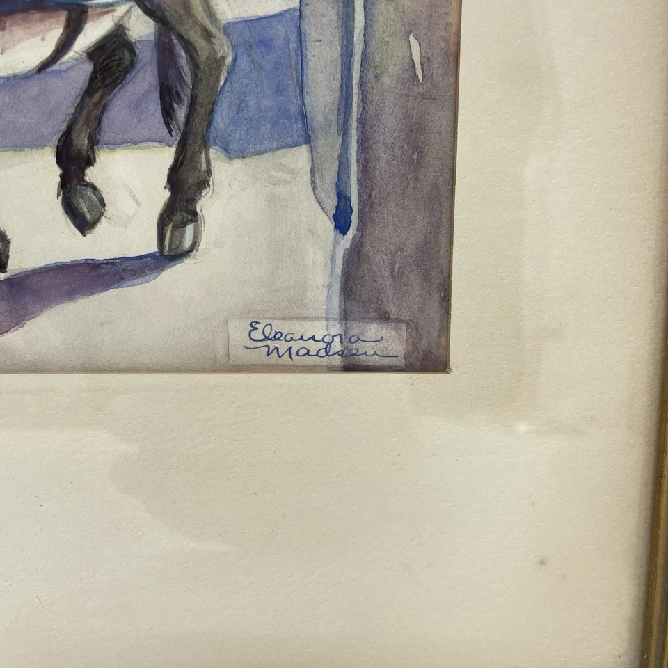 埃莉诺拉·马德森飞往埃及水彩画宗教圣经耶稣复古 — 第 3/4 张图片