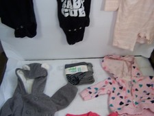 Lot of 9 Adorable Baby Clothes/Outfits for NB - Great Variety 