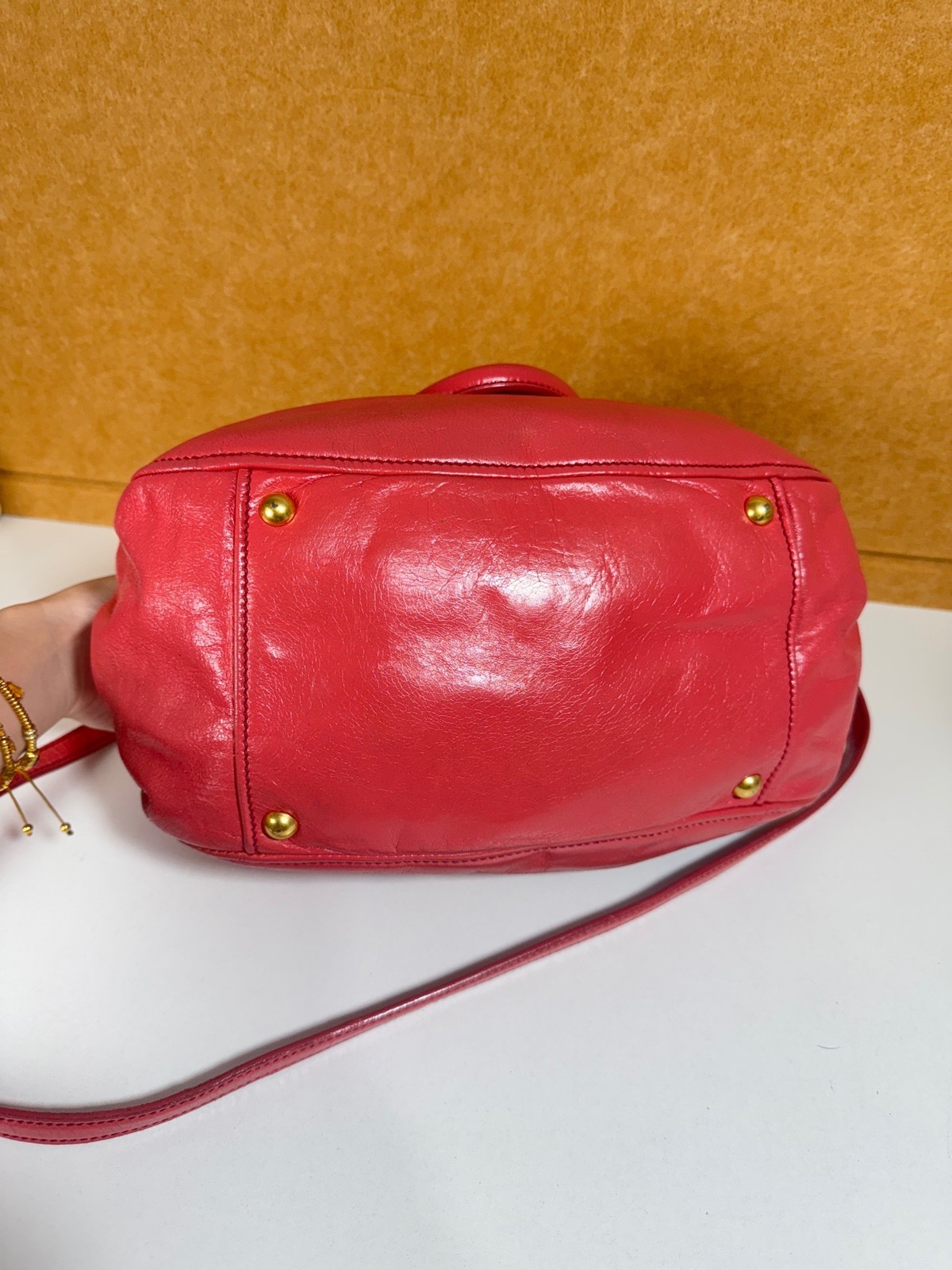 Miu Miu Pre-Owned Authentic Luxury Handbag Pink 25x19 Free Tracked Shipping — image 17