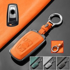 Aluminum Alloy Suede Car Key Case Cover For B...