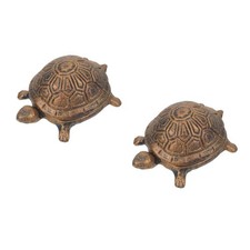 2pcs Key Hider Outdoor Turtle - Turtle Shape Garden Decoration , Tortoise