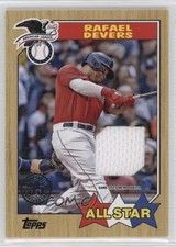 2022 Series 2 1987 Topps Baseball All-Star Relics Rafael Devers #87ASR-RD ex0