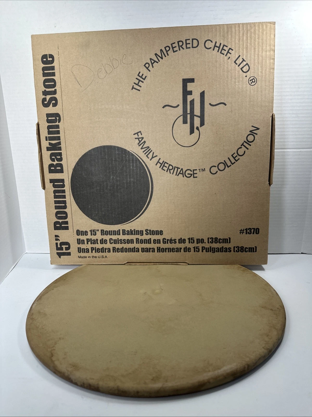 Pampered Chef Round Baking Stone 15 15in Large 1370 Pizza Pan Dish
Opens in a new window or tab