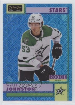 2022 O-Pee-Chee Platinum Retro Rookies Blue Traxx Wyatt Johnston Rookie RC q2c