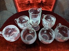 Set Of Seven Vintage Nestle Cups/Glasses